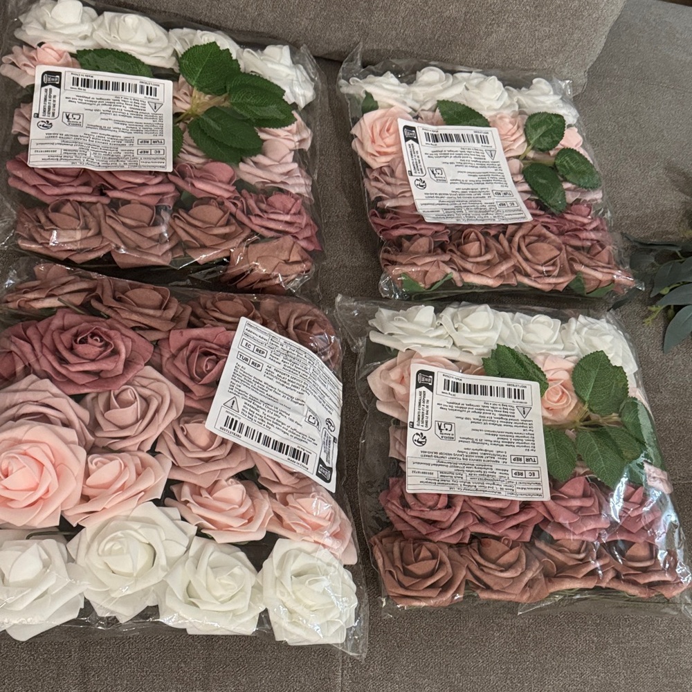 Artificial Rose Flower Set baby showers/ wedding decor